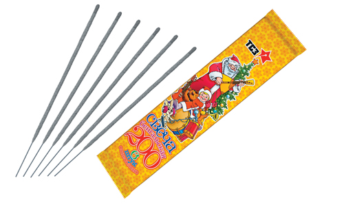  Бенгальские свечи 6 шт 200 мм в пакете  в Кингисеппе