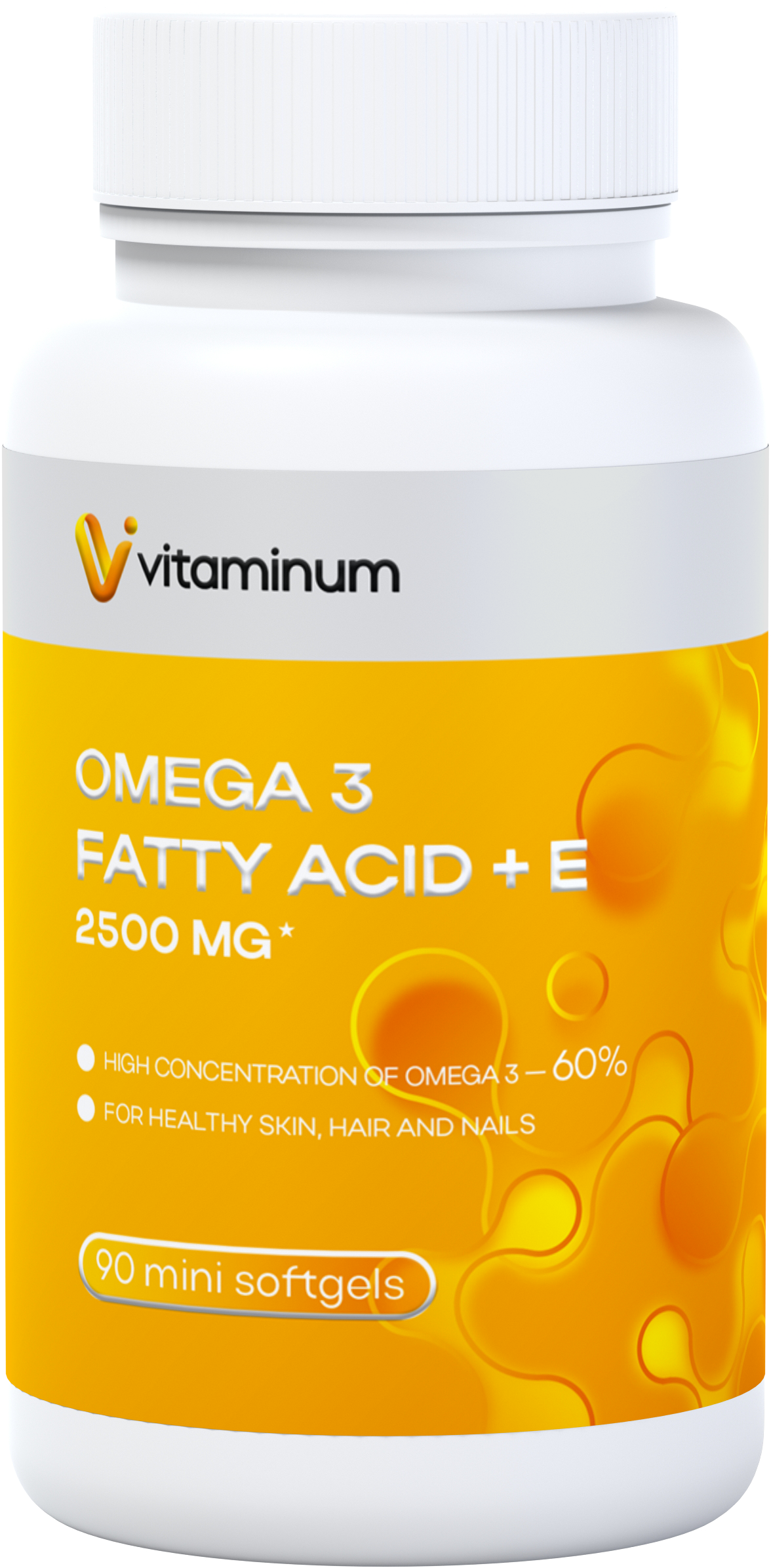  Vitaminum ОМЕГА 3 60% + витамин Е (2500 MG*) 90 капсул 700 мг  в Кингисеппе